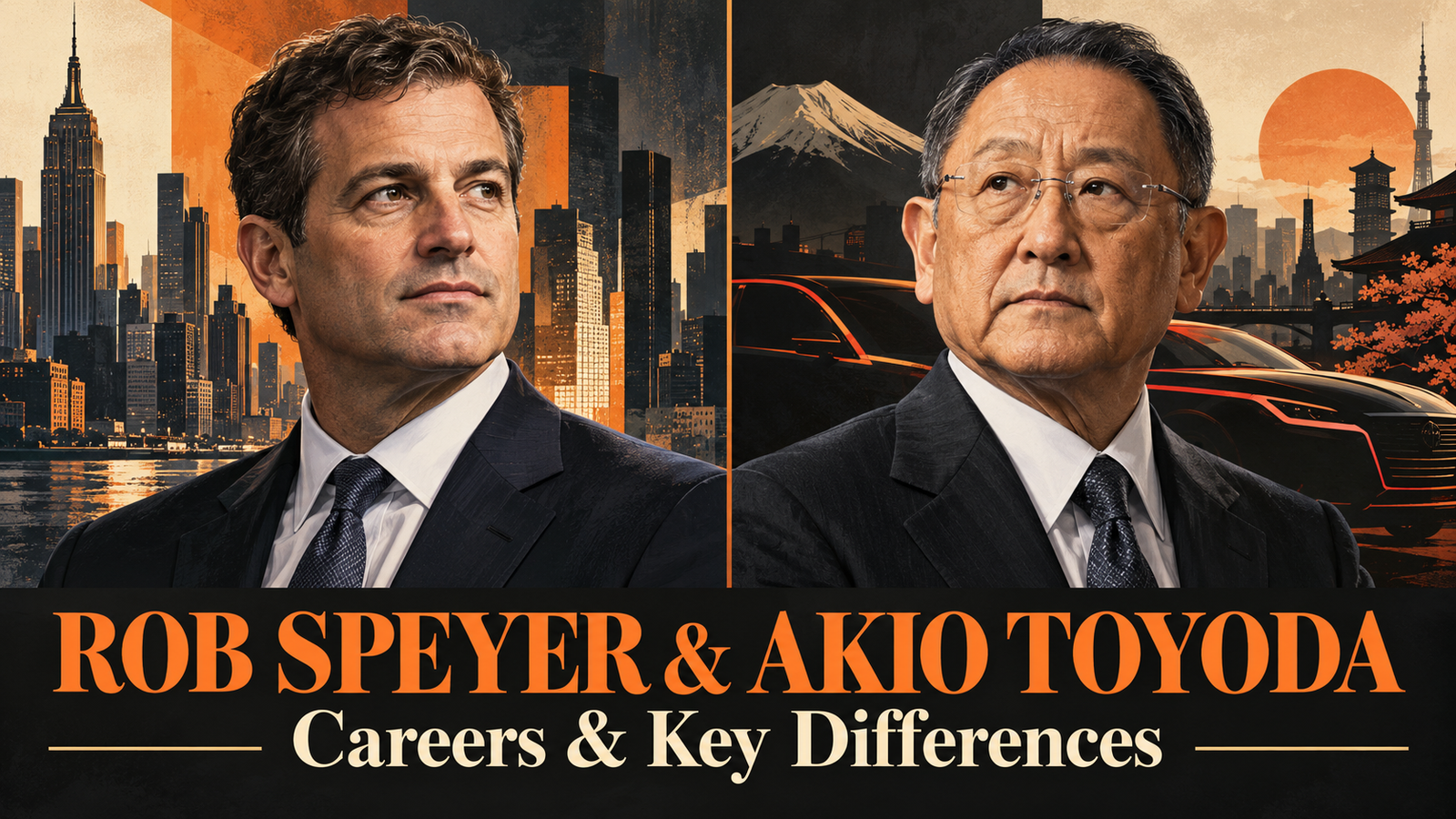 Rob Speyer and Akio Toyoda: Two Careers, Different Industries